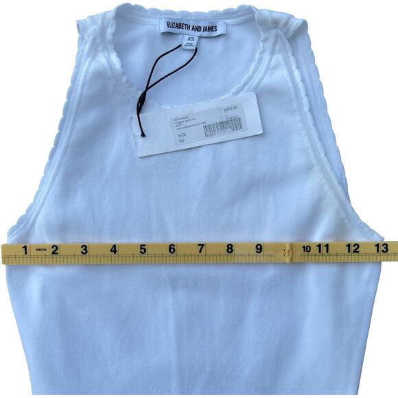 Elizabeth and James Capri Cutout Stretch Bodycon Dress in White - Size XS - Picture 9 of 13